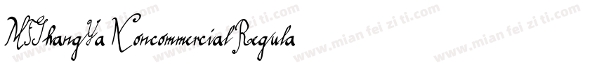 MFShangYa Noncommercial Regula字体转换